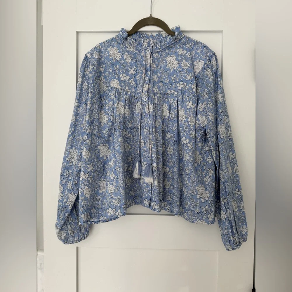 Like New-Marea Georgia Slate Top in Light Blue - Picture 4 of 5